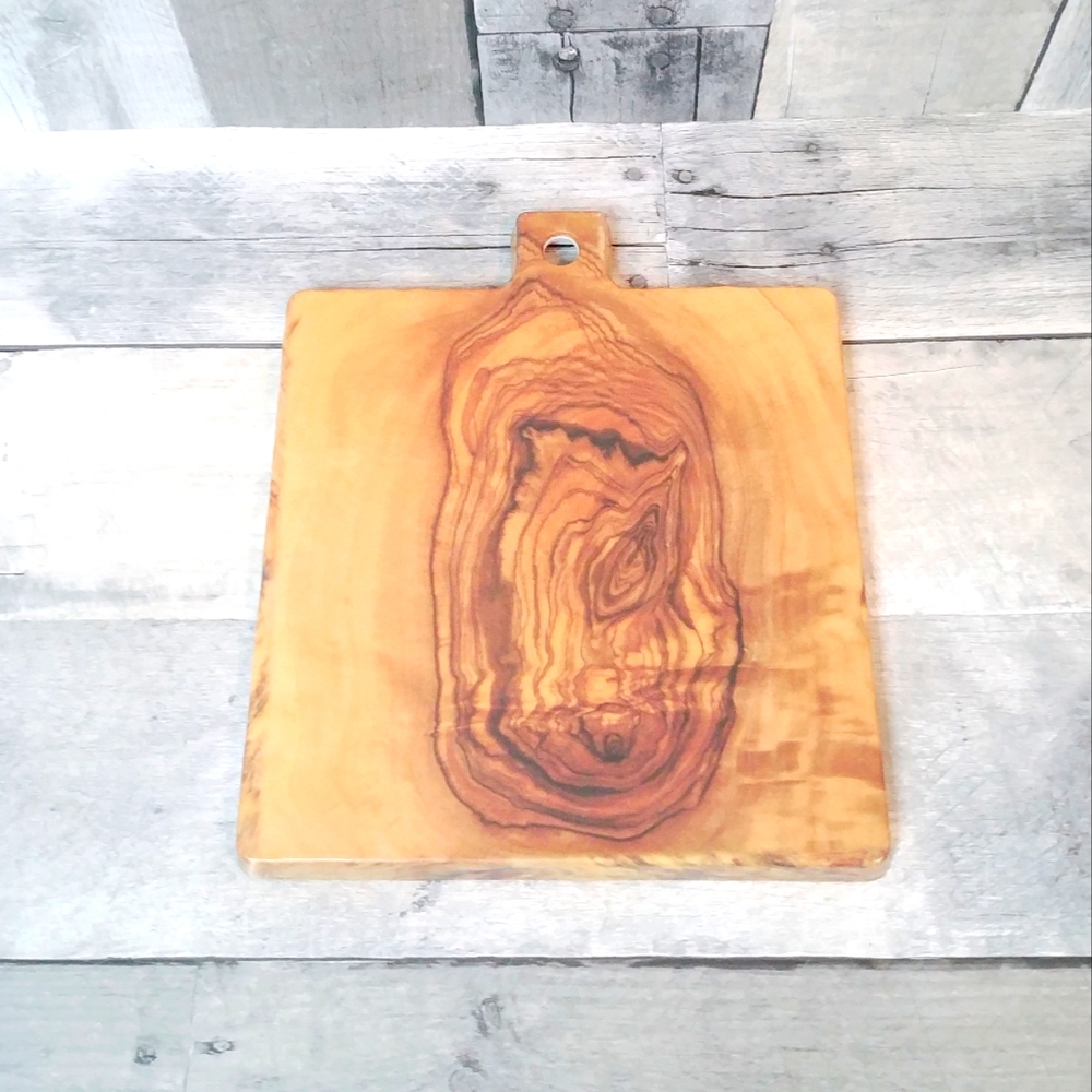 American METALCRAFT Inc. Faux Olive Wood Square Serving Platter Melamine NWT